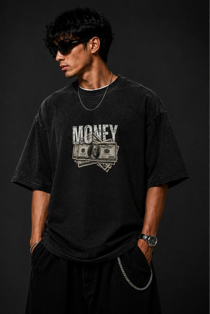Money desing acid wash
